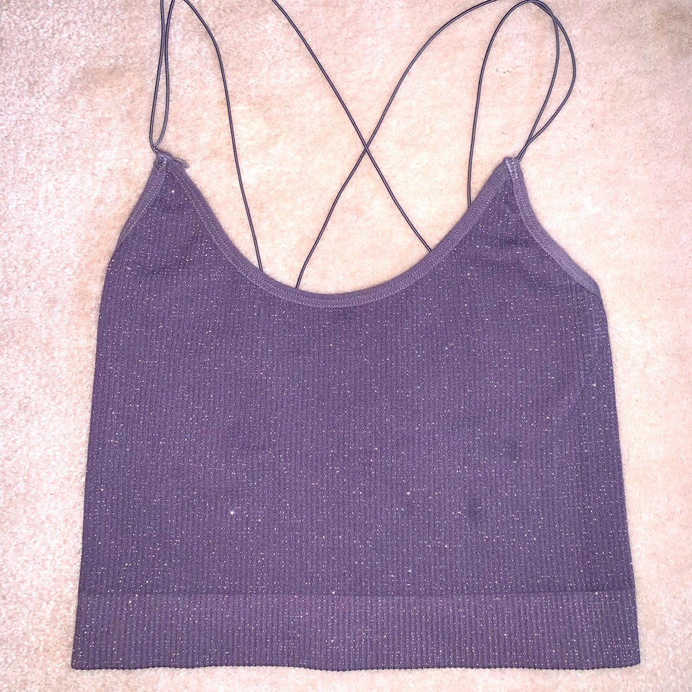 Urban Outfitters Shimmery Cropped Top